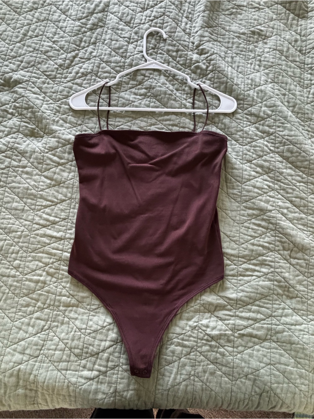 Abercrombie & Fitch brown Spaghetti Strap Bodysuit